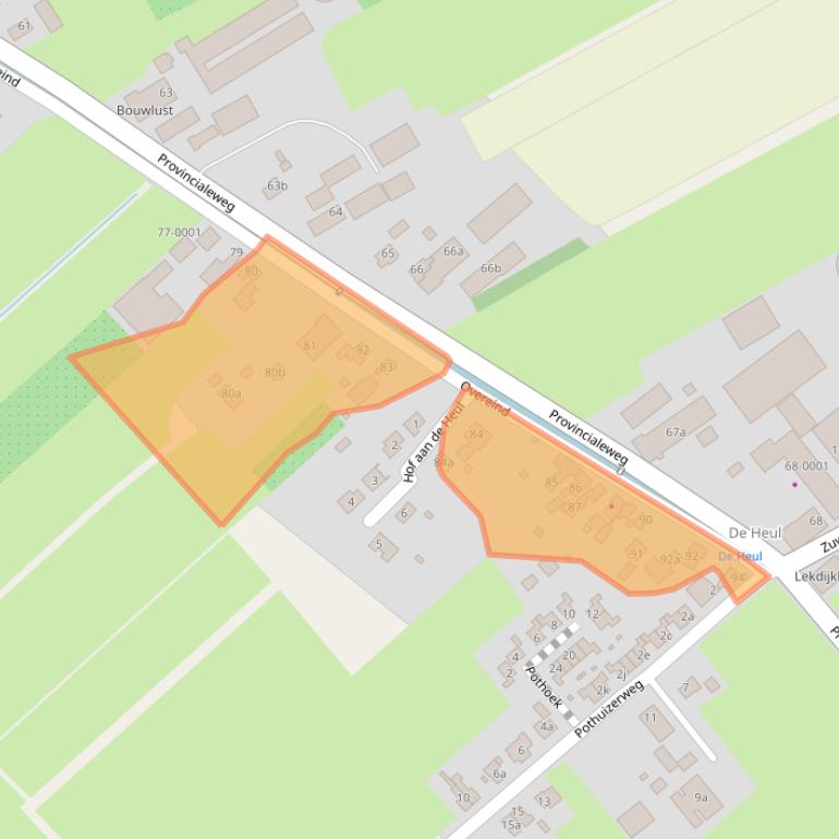 Kaart van postcodegebied 3998JD.