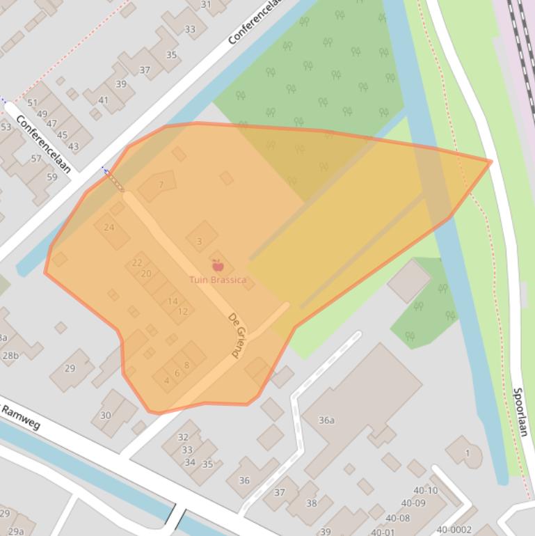 Kaart van postcodegebied 3998JJ.