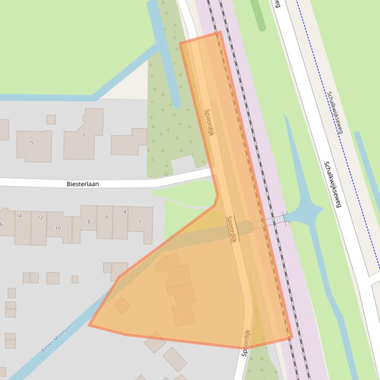 Kaart van postcodegebied 3998JZ.