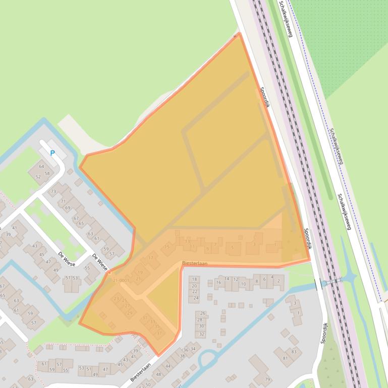 Kaart van postcodegebied 3998KG.