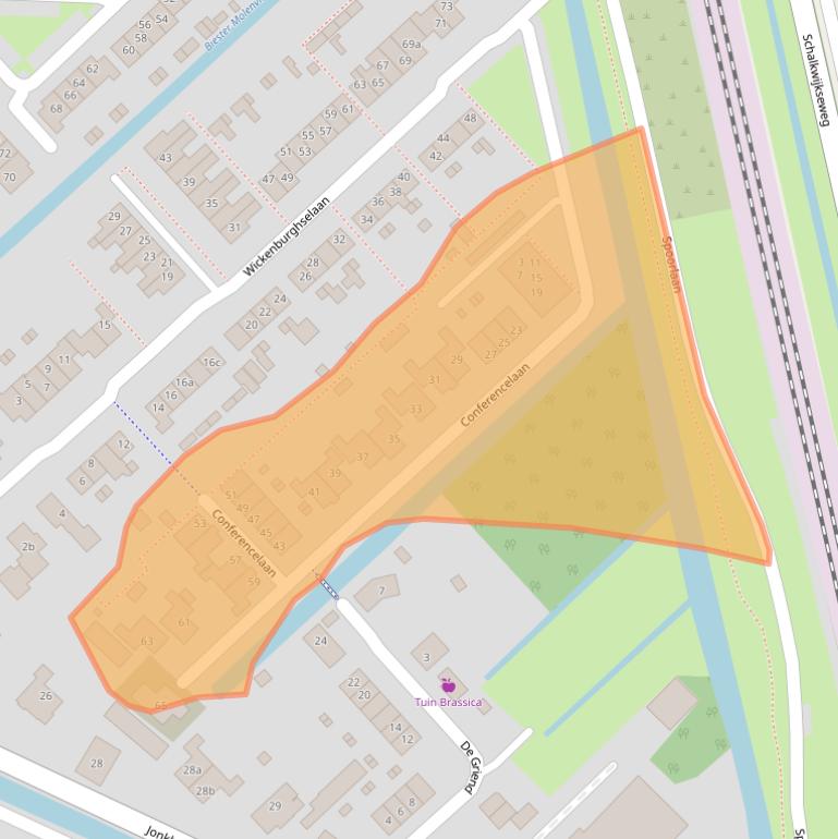 Kaart van postcodegebied 3998KN.