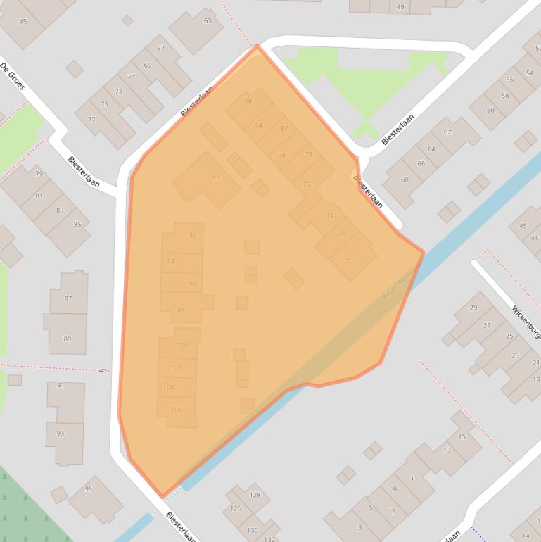 Kaart van postcodegebied 3998KP.