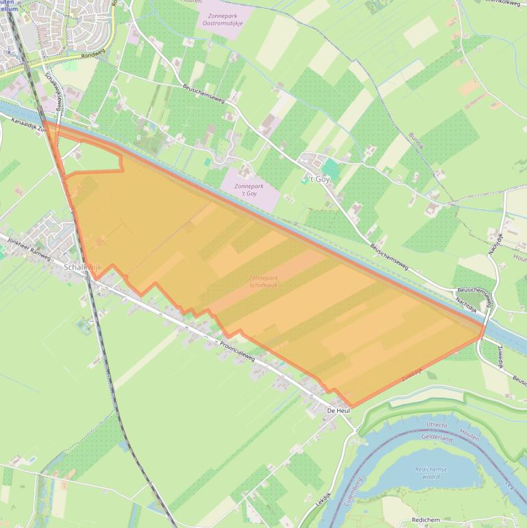 Kaart van postcodegebied 3998LZ.