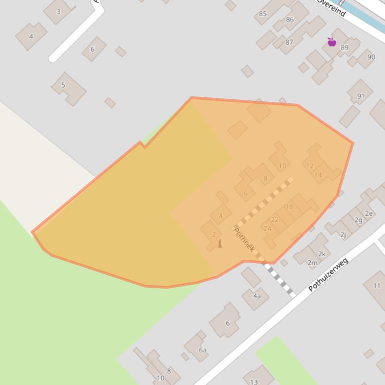 Kaart van postcodegebied 3998NP.