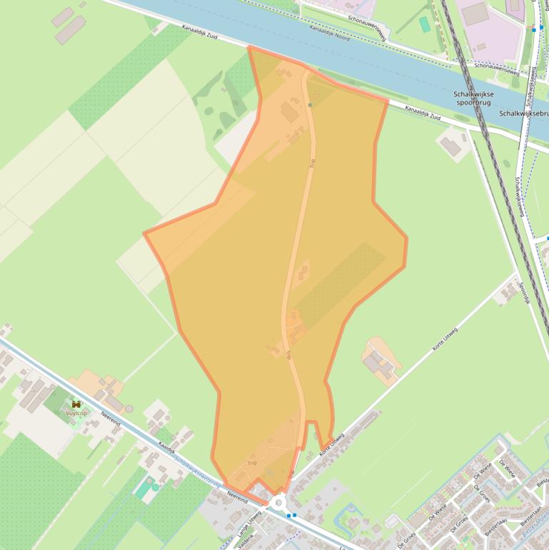 Kaart van postcodegebied 3998WC.