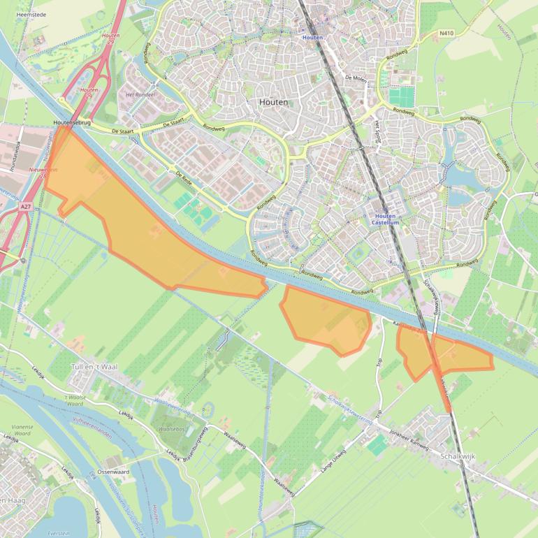 Kaart van postcodegebied 3998WK.