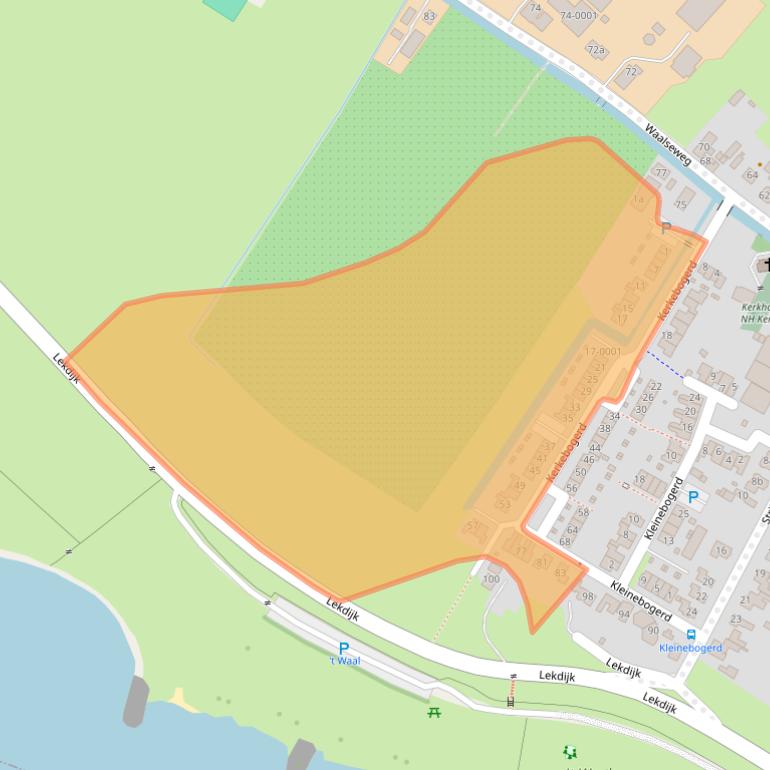 Kaart van postcodegebied 3999NK.