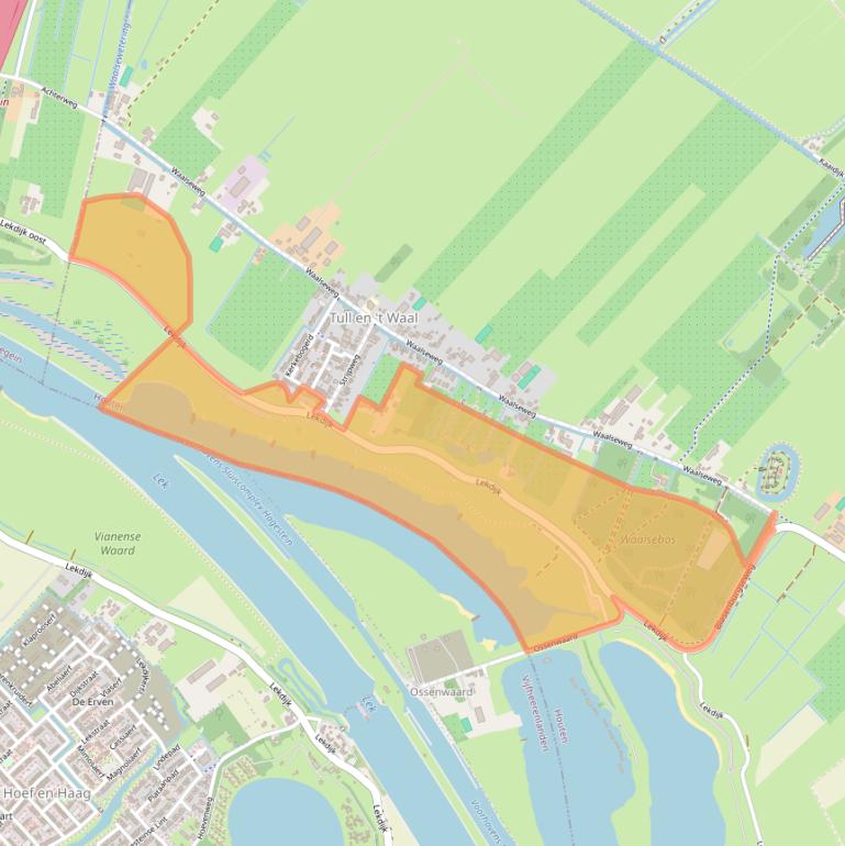 Kaart van postcodegebied 3999NX.