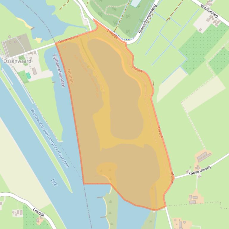 Kaart van postcodegebied 3999NZ.