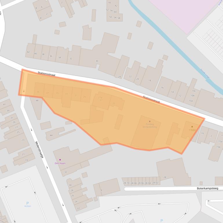 Kaart van postcodegebied 4001CD.