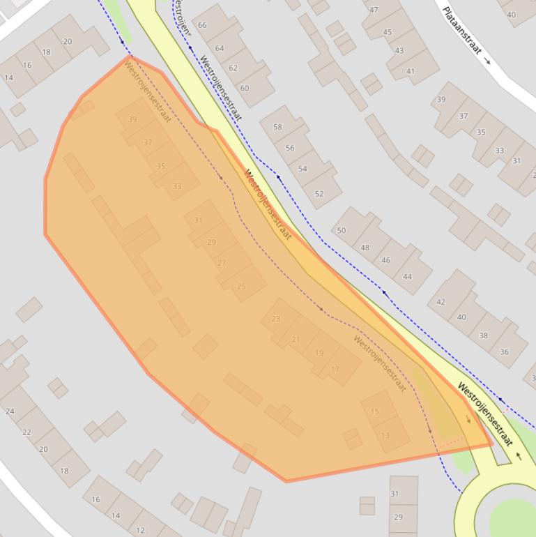 Kaart van postcodegebied 4001CG.