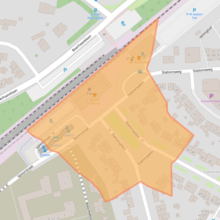 Kaart van postcodegebied 4001CP.