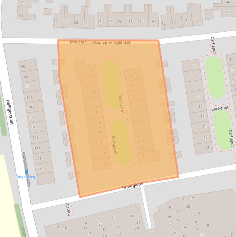 Kaart van postcodegebied 4001DA.