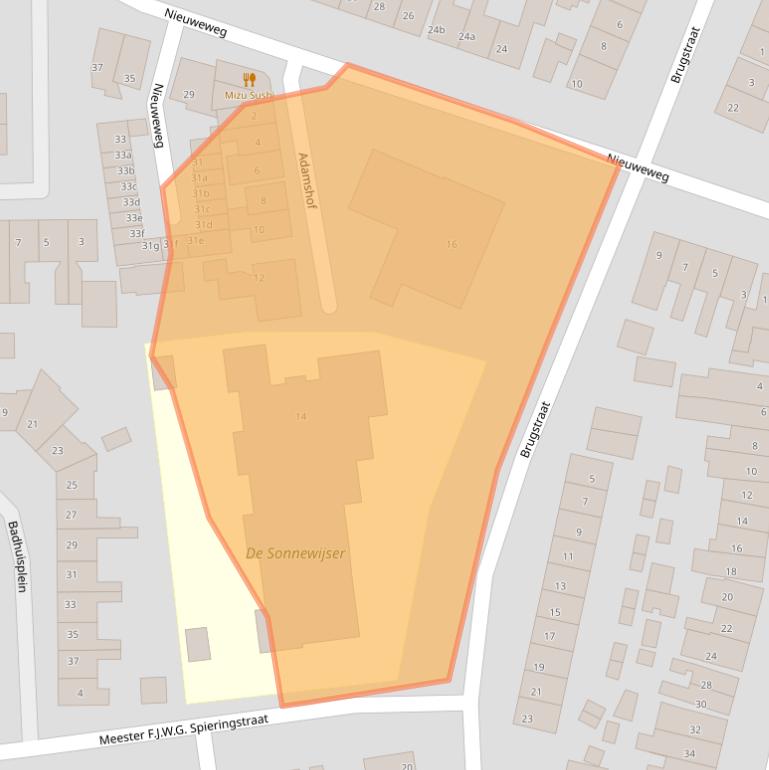 Kaart van postcodegebied 4001DB.