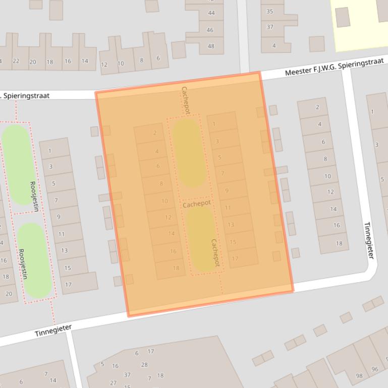 Kaart van postcodegebied 4001DD.