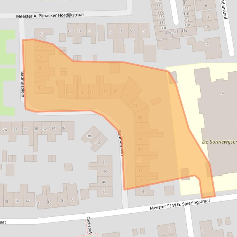 Kaart van postcodegebied 4001DE.