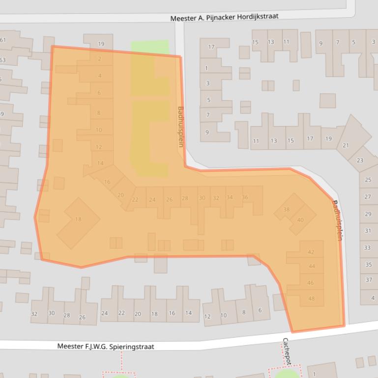 Kaart van postcodegebied 4001DG.