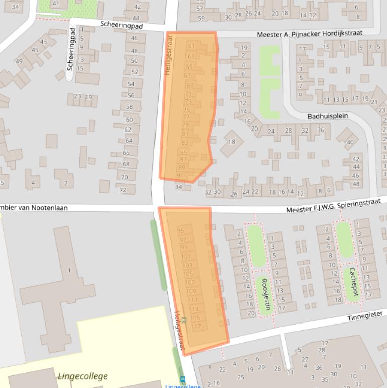 Kaart van postcodegebied 4001DL.