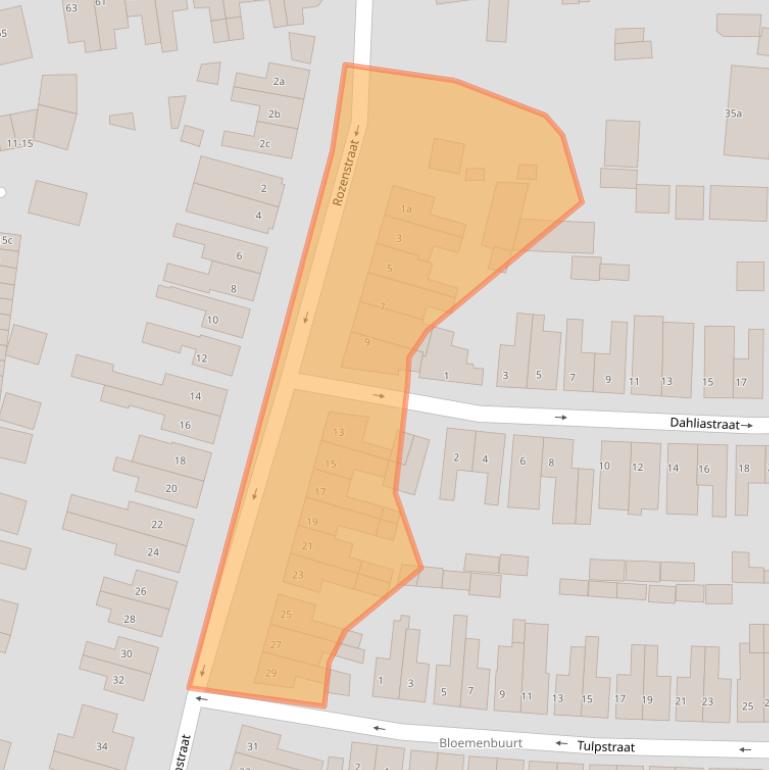 Kaart van postcodegebied 4001DT.