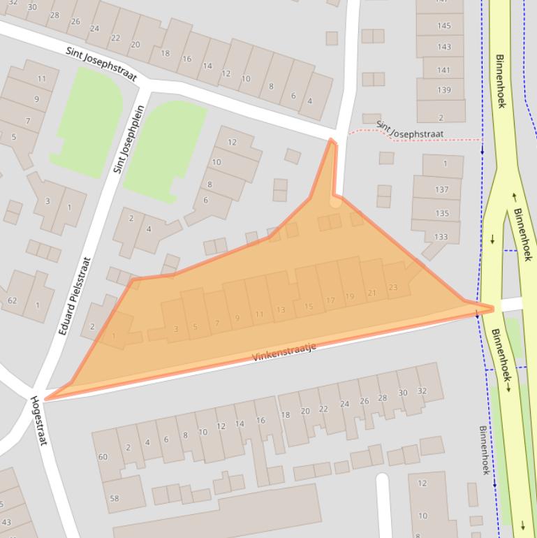 Kaart van postcodegebied 4001GB.