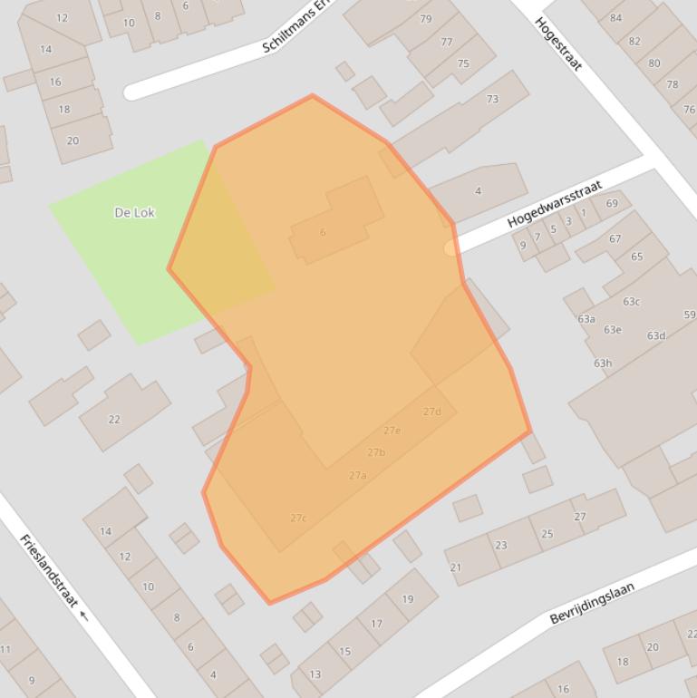 Kaart van postcodegebied 4001GD.
