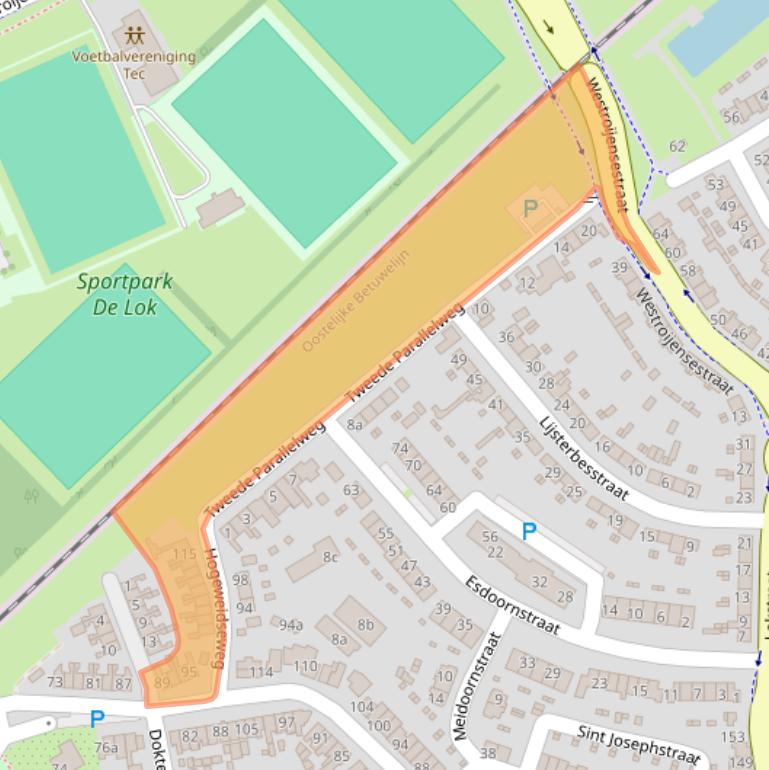 Kaart van postcodegebied 4001GL.