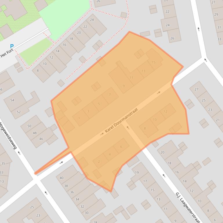 Kaart van postcodegebied 4001GR.