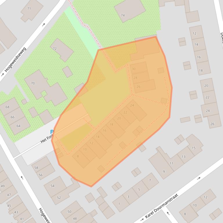 Kaart van postcodegebied 4001GW.