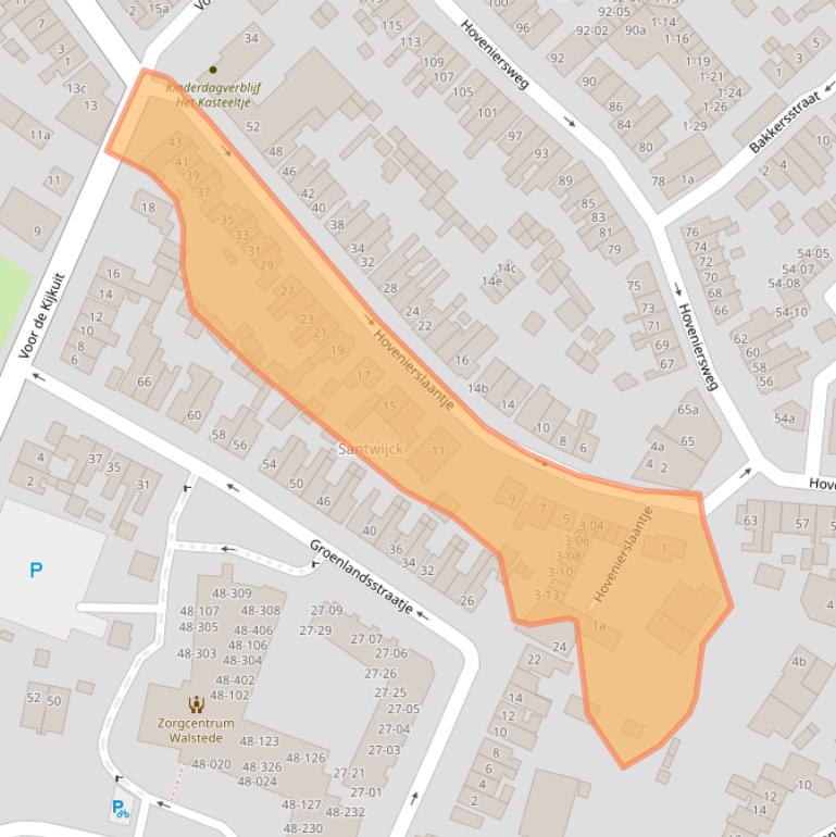 Kaart van postcodegebied 4001HN.