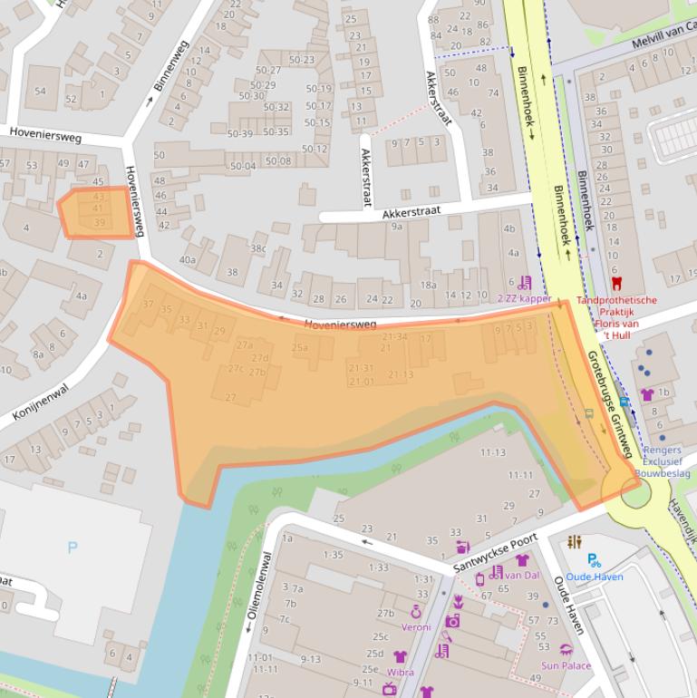 Kaart van postcodegebied 4001HR.