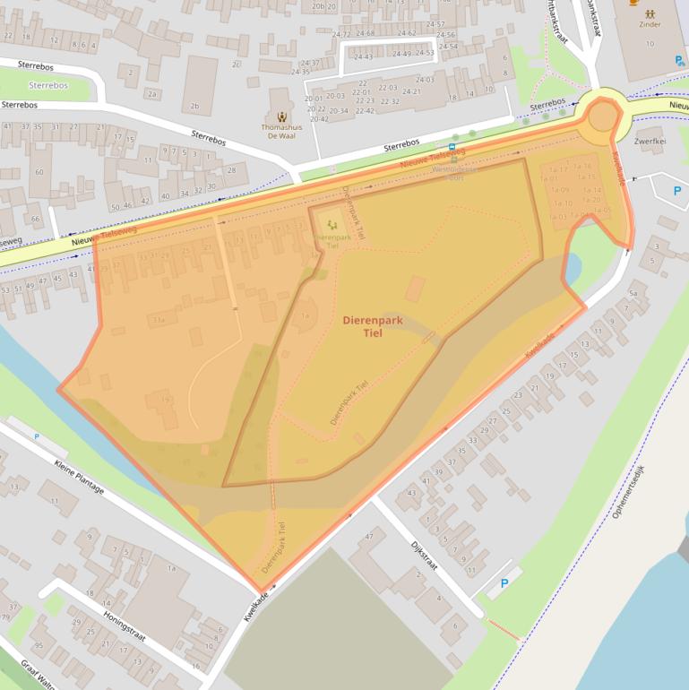 Kaart van postcodegebied 4001JS.