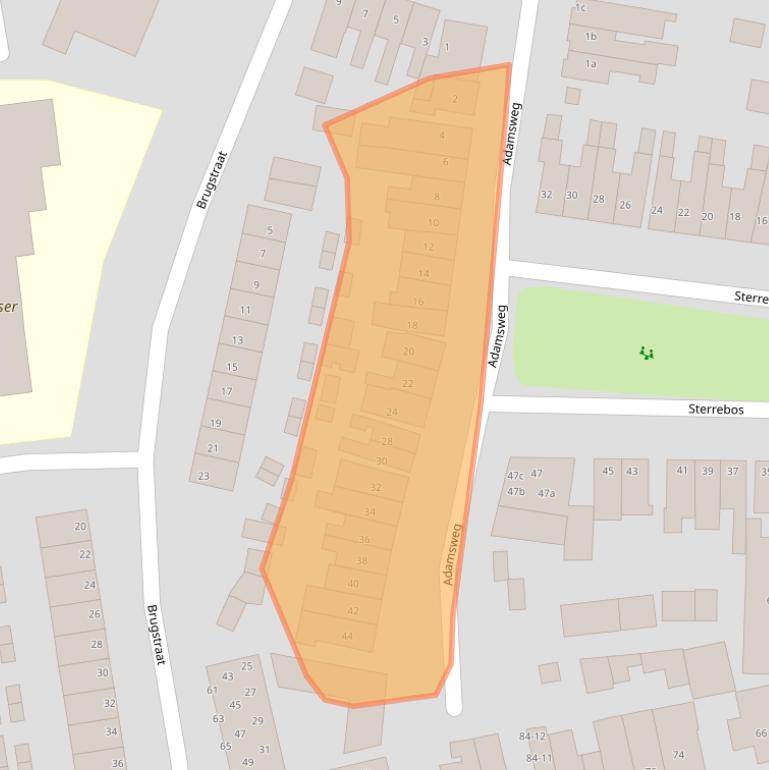 Kaart van postcodegebied 4001KD.