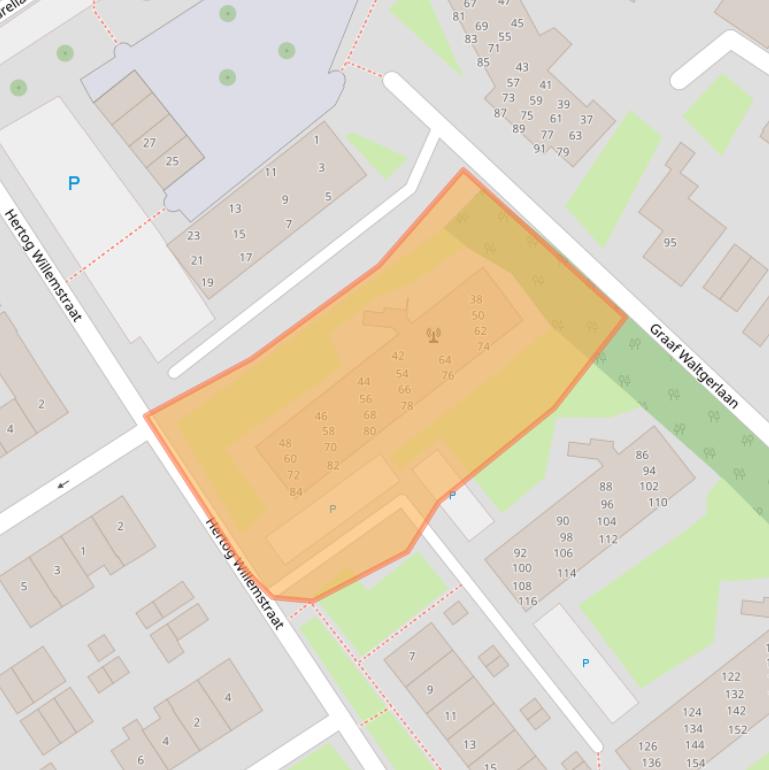 Kaart van postcodegebied 4001KH.