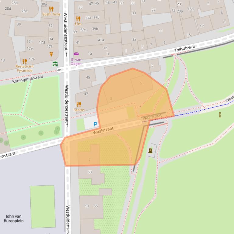 Kaart van postcodegebied 4001LM.