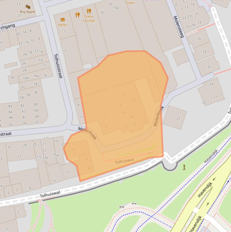 Kaart van postcodegebied 4001LP.