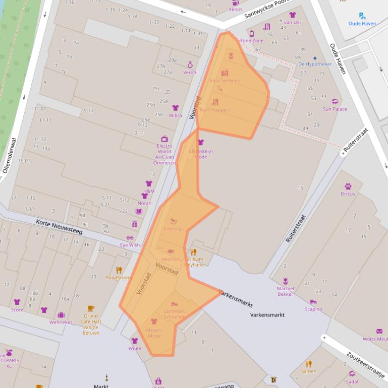 Kaart van postcodegebied 4001LT.
