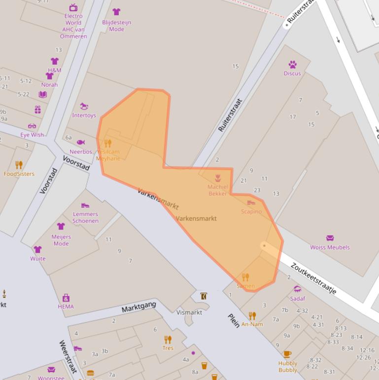 Kaart van postcodegebied 4001LV.