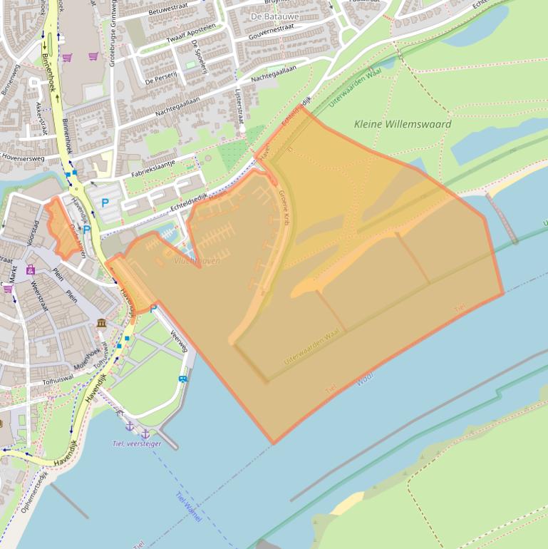 Kaart van postcodegebied 4001LZ.