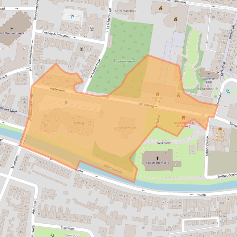 Kaart van postcodegebied 4001MV.