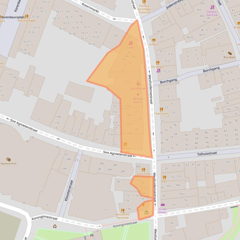 Kaart van postcodegebied 4001NG.