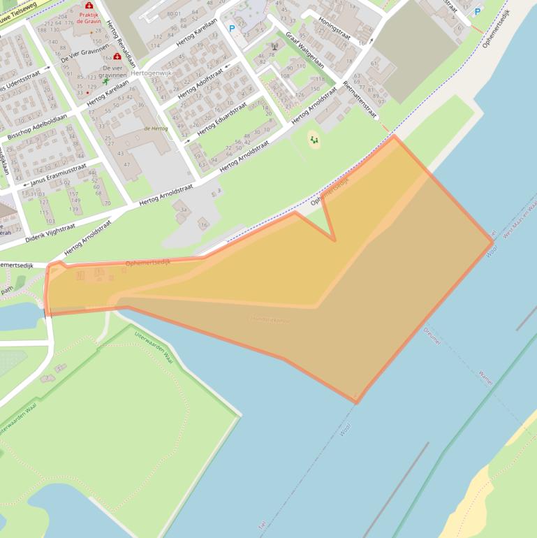 Kaart van postcodegebied 4001PA.