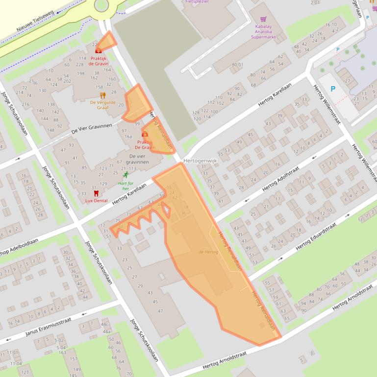 Kaart van postcodegebied 4001RC.