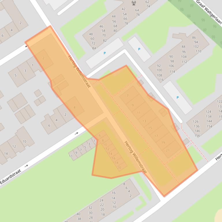 Kaart van postcodegebied 4001RH.