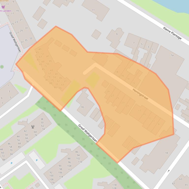 Kaart van postcodegebied 4001RN.