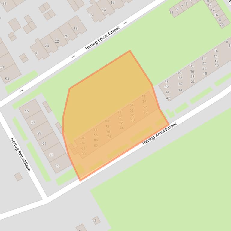 Kaart van postcodegebied 4001RW.