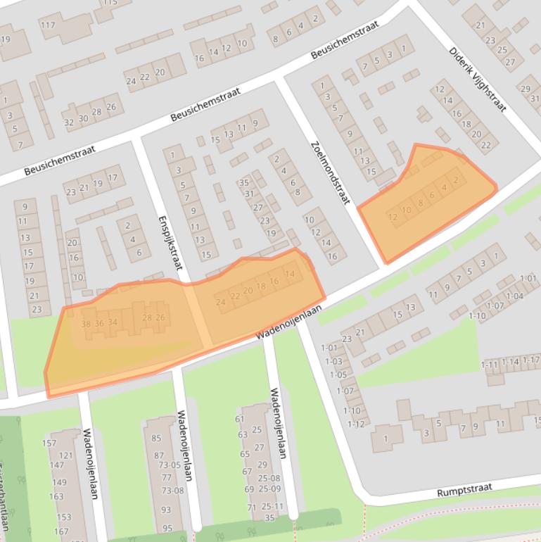 Kaart van postcodegebied 4001TH.