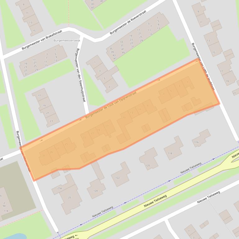 Kaart van postcodegebied 4001VL.