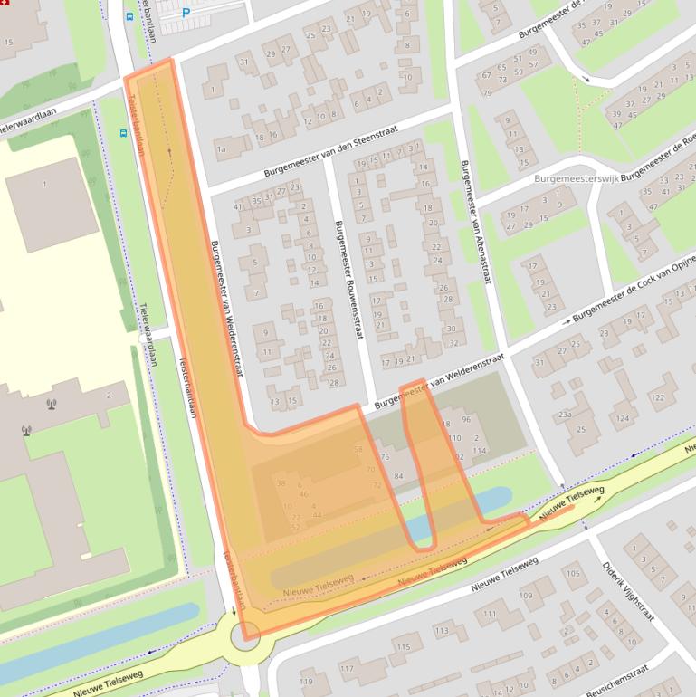 Kaart van postcodegebied 4001VP.