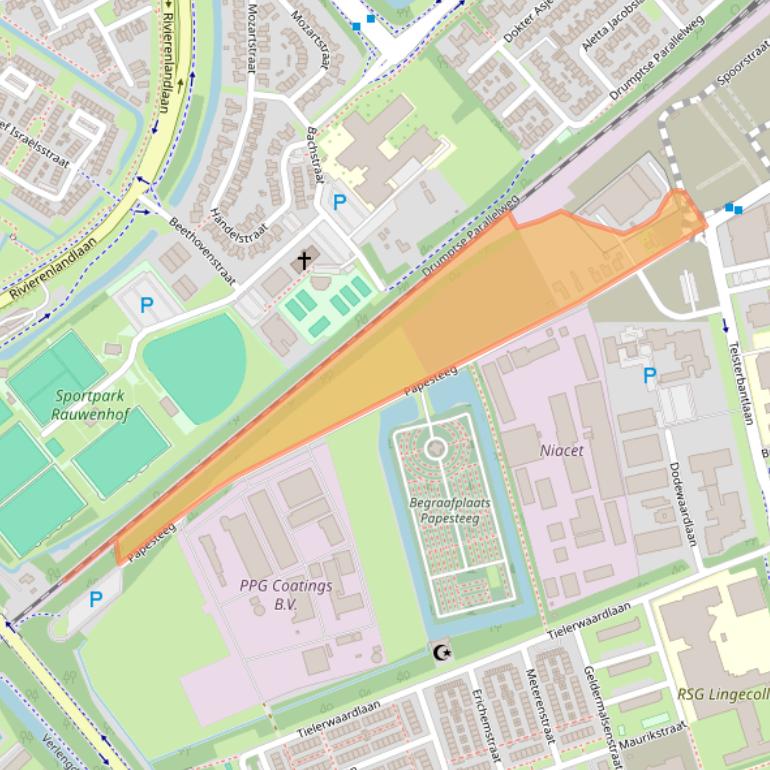 Kaart van postcodegebied 4001WE.