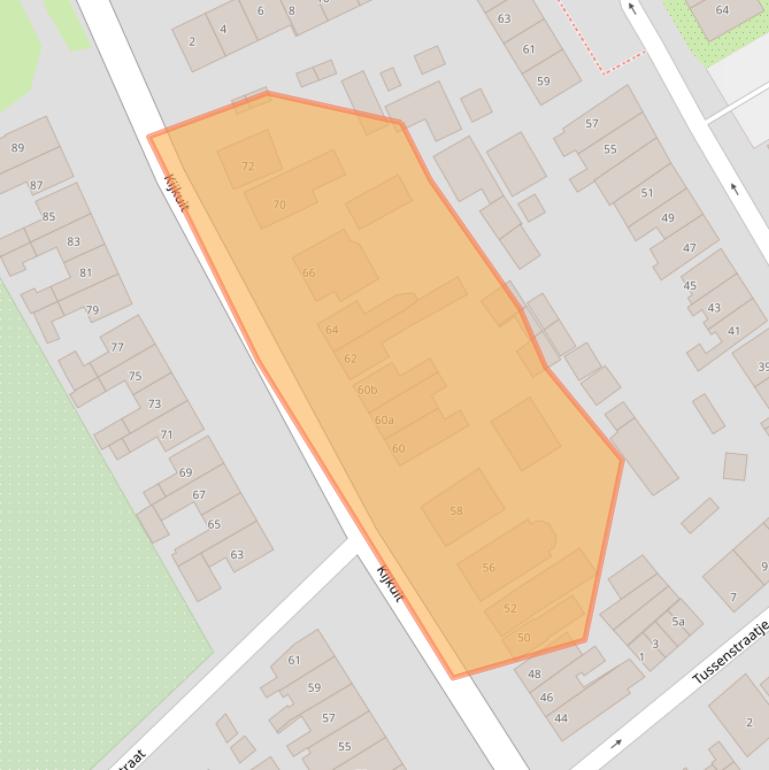 Kaart van postcodegebied 4001XD.